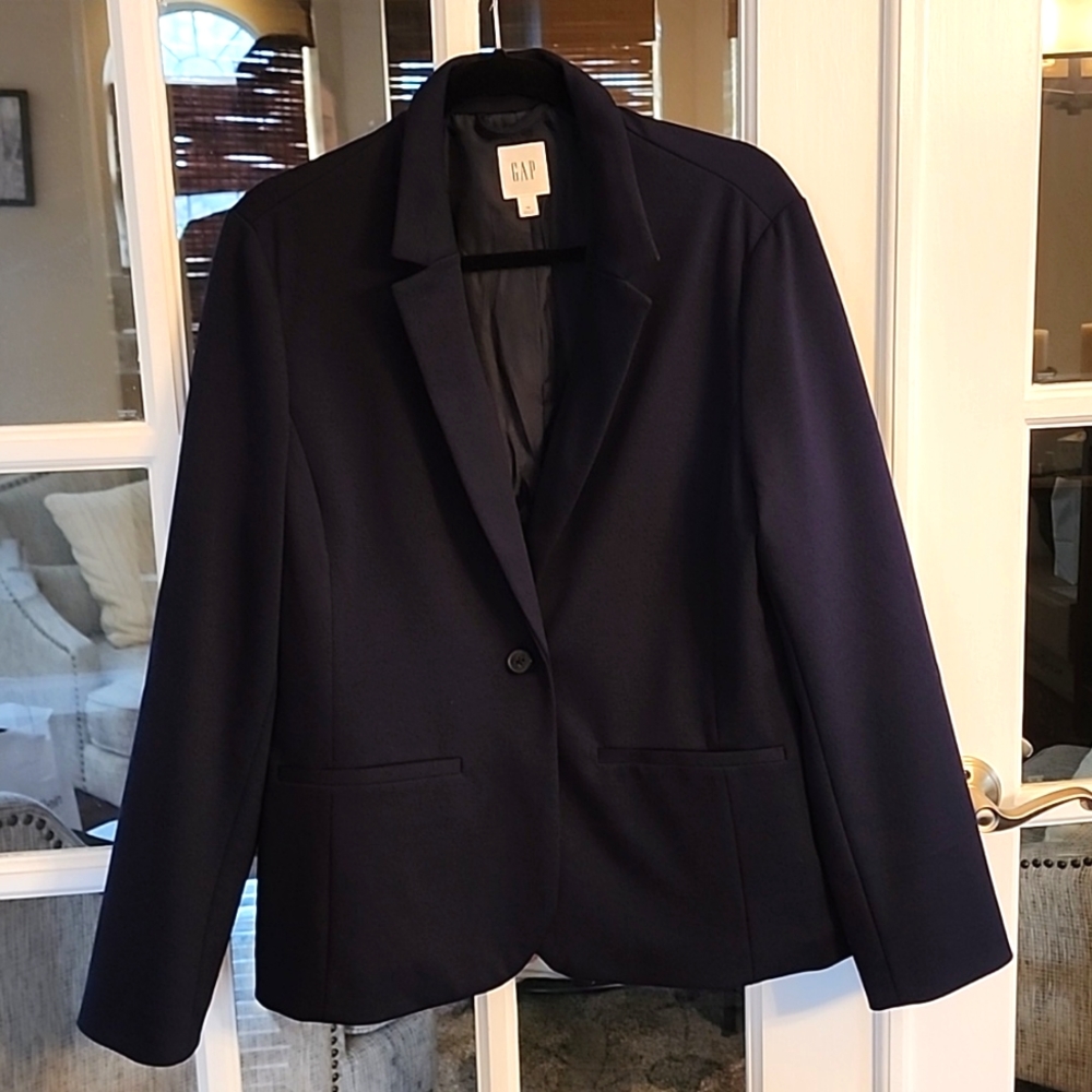 Gap Navy Blue Single Button Blazer - image 1